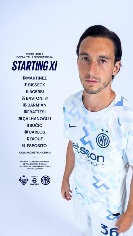  国米客战科莫：皮奥、迪乌夫首发，苏契奇、恰尔汗奥卢出战 新闻 国米客战科莫：皮奥、迪乌夫首发，苏契奇、恰尔汗奥卢出战 新闻