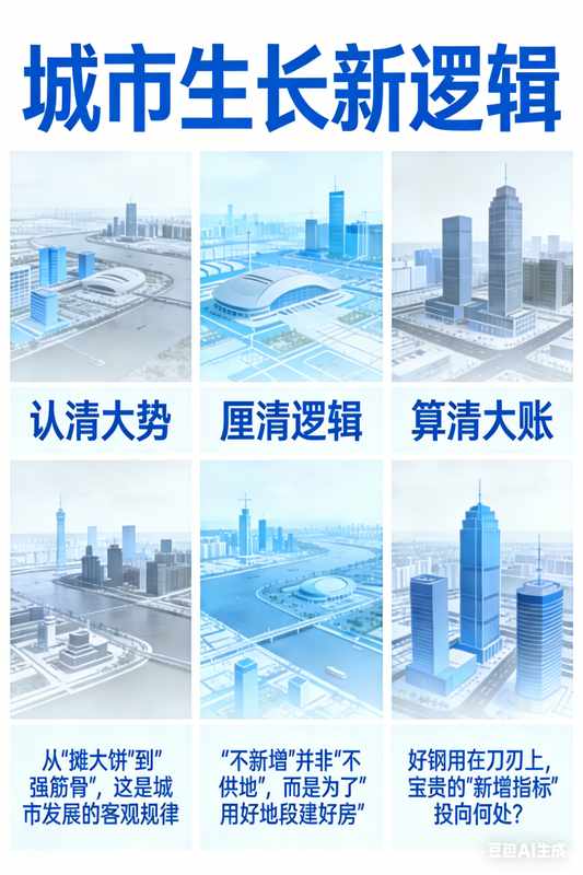  新增建设用地调控新动向，城市发展路径正悄然转变。 房产家居