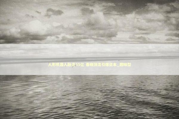 人形机器人融资35亿 春晚顶流引爆资本_趣味型 人形机器人融资35亿 春晚顶流引爆资本_趣味型 新闻