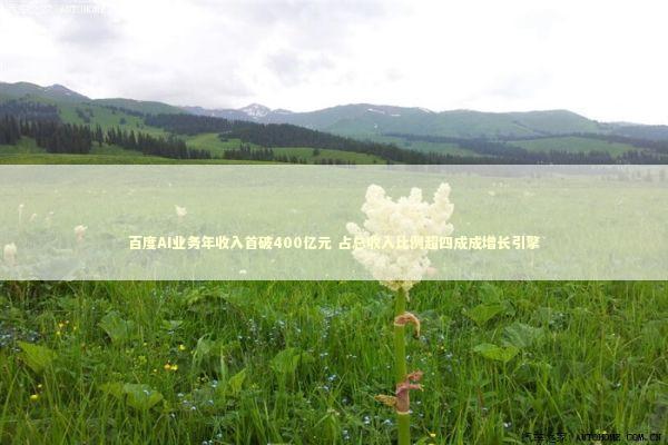 百度AI业务年收入首破400亿元 占总收入比例超四成成增长引擎 新闻