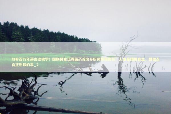 放弃百万年薪去读佛学!国联民生证券医药首席分析师郑薇离任:人生是随机盲盒,想做点真正想做的事_2 放弃百万年薪去读佛学!国联民生证券医药首席分析师郑薇离任:人生是随机盲盒,想做点真正想做的事_2 新闻