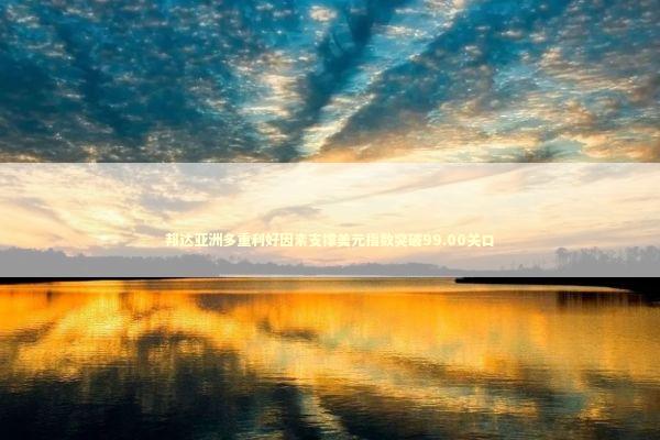 邦达亚洲多重利好因素支撑美元指数突破99.00关口 邦达亚洲多重利好因素支撑美元指数突破99.00关口 新闻