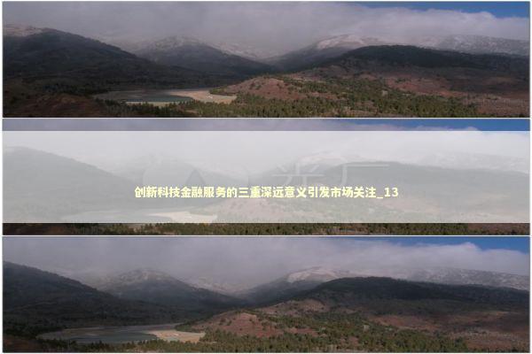 创新科技金融服务的三重深远意义引发市场关注_13 创新科技金融服务的三重深远意义引发市场关注_13 新闻